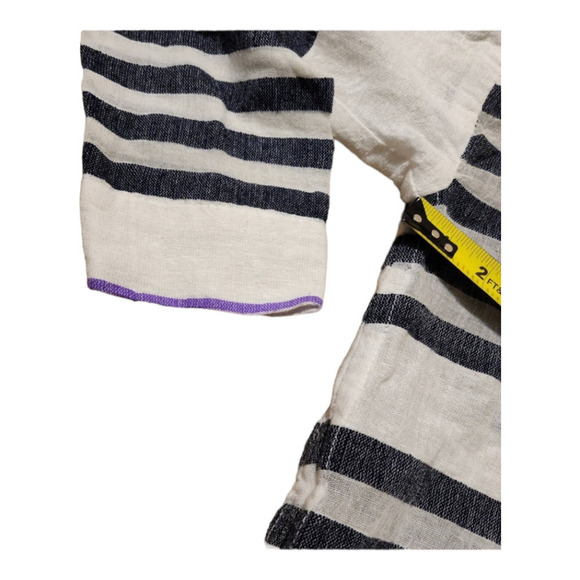 Lemlem striped cotton boxy blouse size medium - Picture 8 of 8